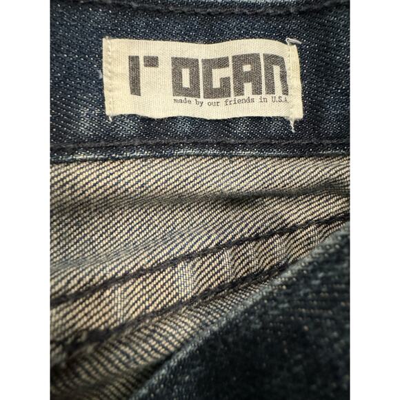 Rogan Slim Straight Leg Women's Sz 25 Low Rise Stretch Dark Wash Jeans 28x33 Y2K - Picture 8 of 11